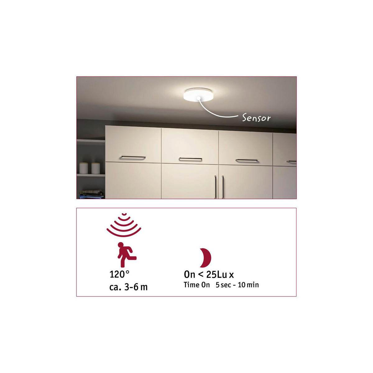 LED-DECKENLEUCHTE Luiana 28,0/8,0 cm   - Weiß, Basics, Kunststoff (28,0/8,0cm) - Paulmann