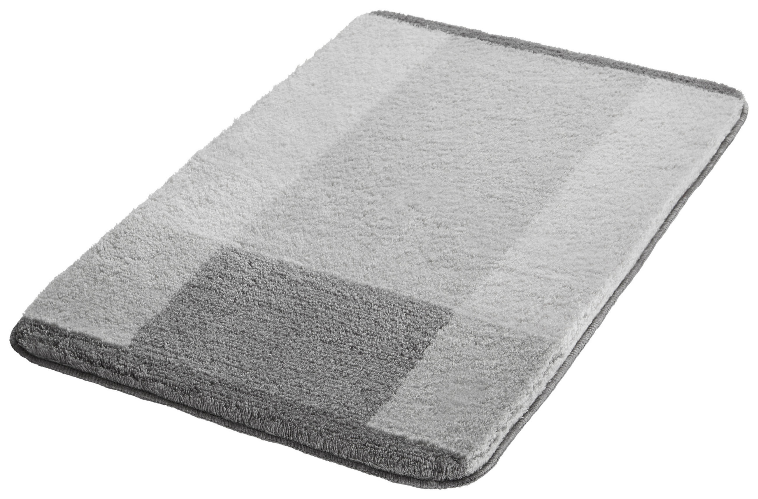 BADTEPPICH 60/90 cm Grau  - Grau, Basics, Naturmaterialien/Textil (60/90cm) - Kleine Wolke