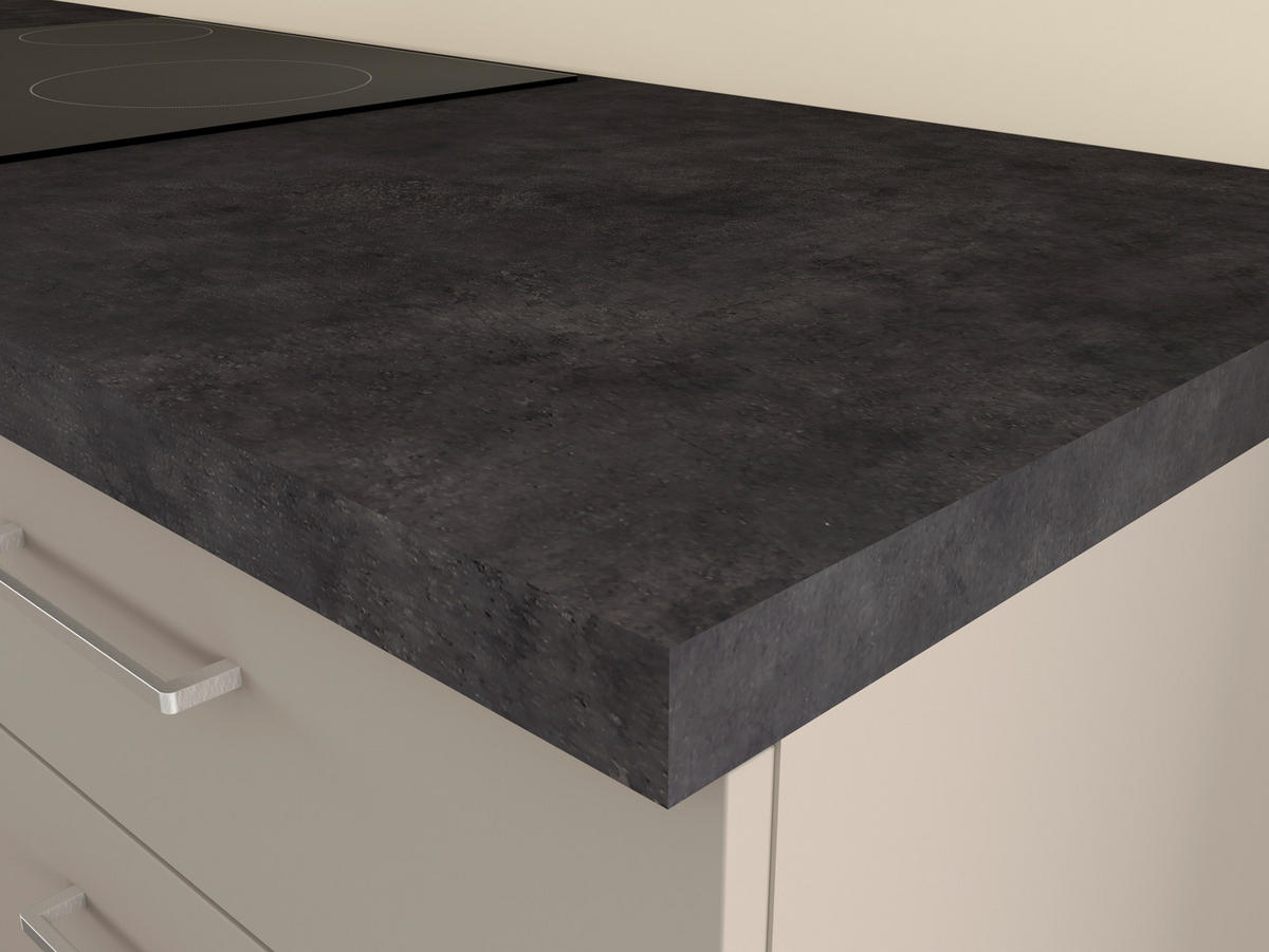 KUHINJSKI BLOK - magnolija/slonova kost, kovina/umetna masa (240cm) - Italstyle