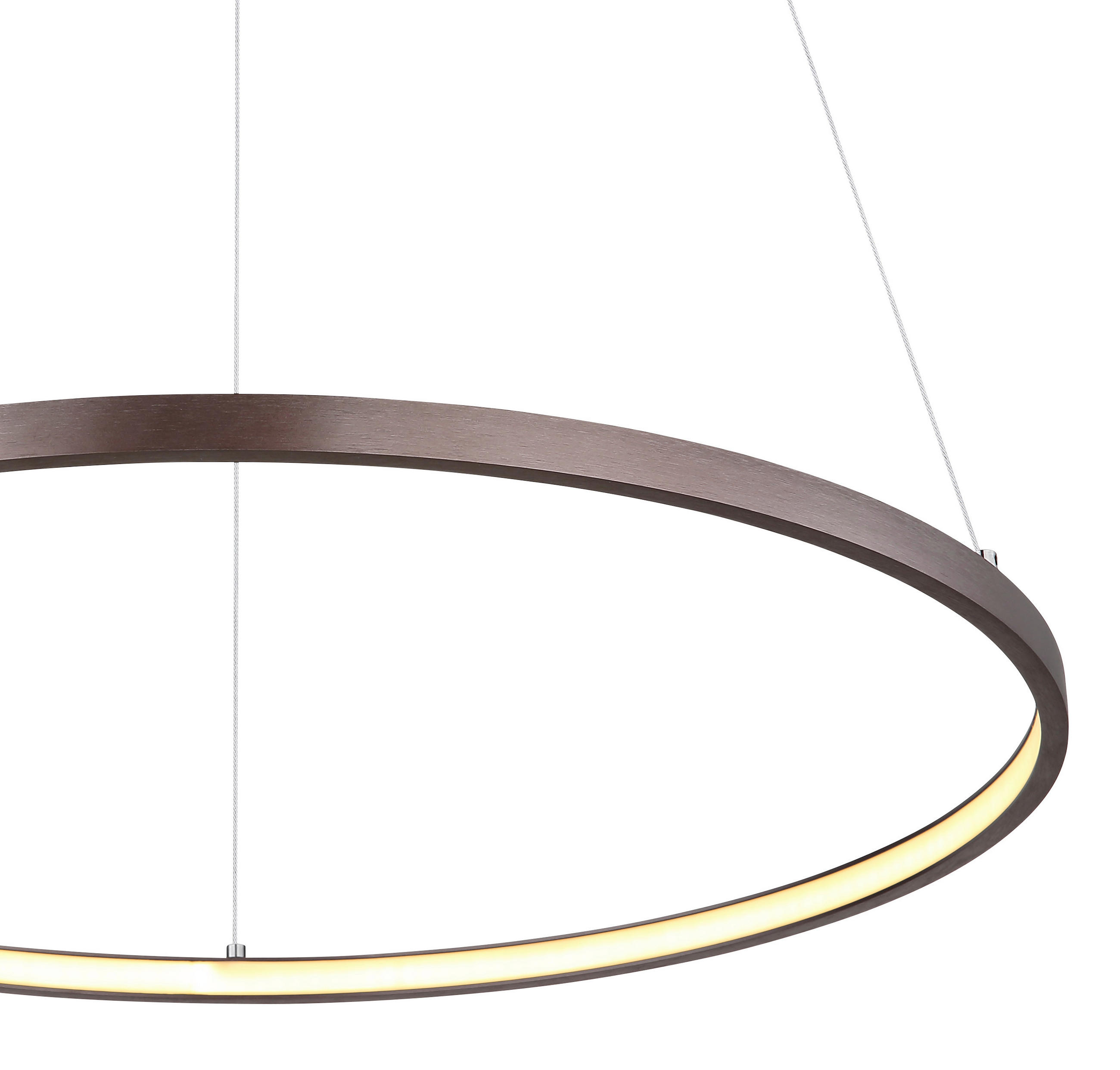 VISEČA LED-SVETILKA //3000 K/230 V/ - opal/rjava, Design, kovina/umetna masa (60,5/120cm) - Globo