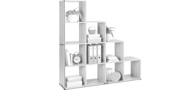 REGALELEMENT Eichefarben - Eichefarben, Design, Holzwerkstoff (149/150/35cm) - Carryhome