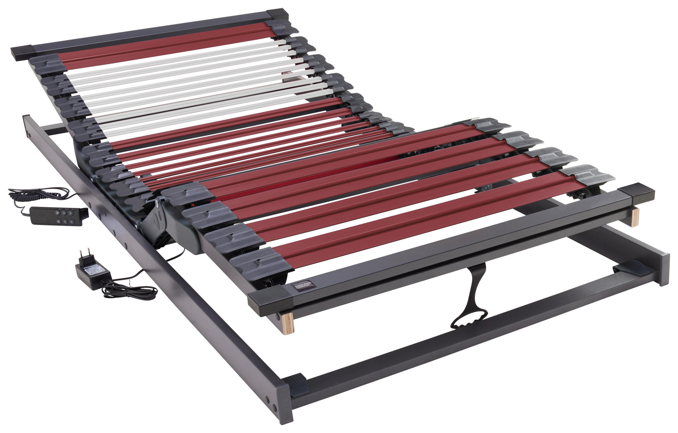 LATTENROST 90/190 cm  - Anthrazit/Weinrot, Basics, Holz/Kunststoff (90/190cm) - Dieter Knoll