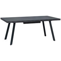 ESSTISCH Grau, Schwarz rechteckig  ausziehbar  - Schwarz/Grau, Design, Holzwerkstoff/Metall (180-240/100/76cm) - Carryhome