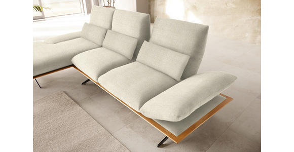 ECKSOFA in Flachgewebe Beige 159/314 cm - Beige/Schwarz, Design, Holz/Textil (159/314cm) - Dieter Knoll