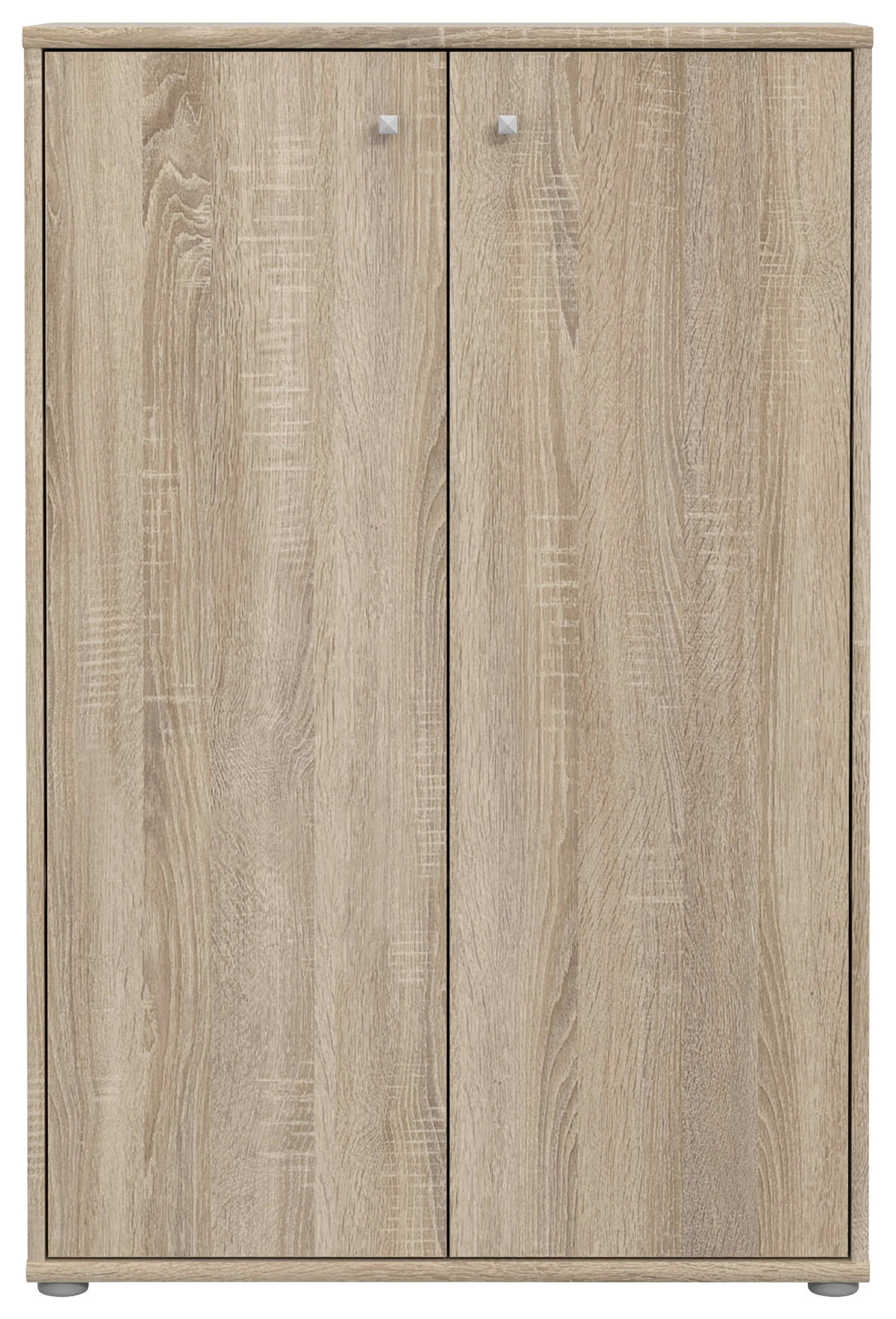 KOMMODE  in 73,7/111,1/34,8 cm  - Alufarben/Sonoma Eiche, Design, Holzwerkstoff/Kunststoff (73,7/111,1/34,8cm)