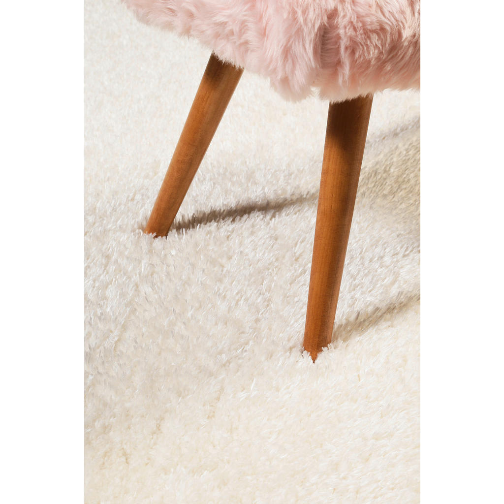 Thumbnail - Wecon Home Hochflorteppich Toubkal, Weiß, Textil, Uni, rechteckig, 80x150 cm, Textiles Vertrauen - Oeko-Tex®, Hohenstein...