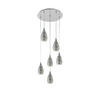 HÄNGELEUCHTE 50/150 cm  - Chromfarben/Schwarz, Design, Glas/Metall (50/150cm) - Eglo
