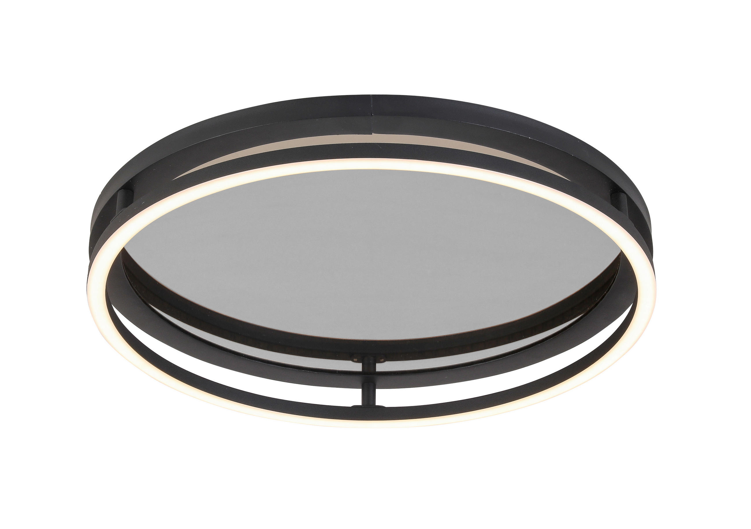 PLAFONIERĂ CU LED - negru, Lifestyle, plastic/metal (39/8,7cm) - Novel