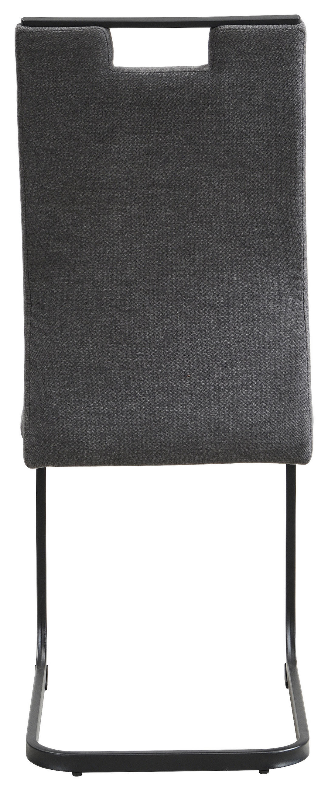 SCHWINGSTUHL  in Eisen Webstoff  - Anthrazit/Schwarz, Design, Textil/Metall (43/98/56cm) - Carryhome