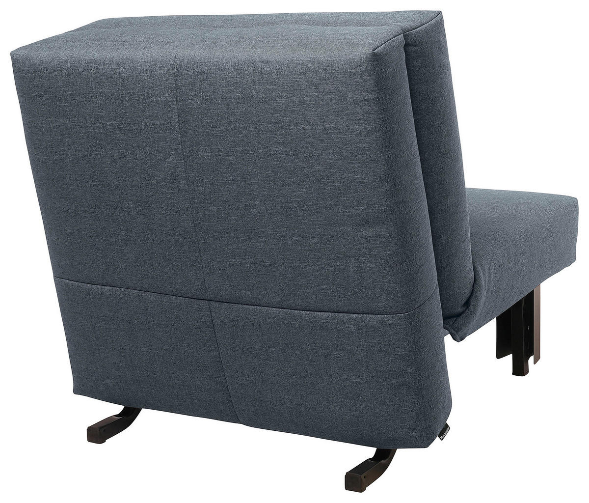 SCHLAFSESSEL in Flachgewebe Grau  - Schwarz/Grau, Design, Textil/Metall (85/85/100cm) - Max Winzer