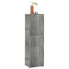 MIDISCHRANK 40/136/31 cm  - Eiche grau/Schwarz, MODERN, Holzwerkstoff/Kunststoff (40/136/31cm) - MID.YOU
