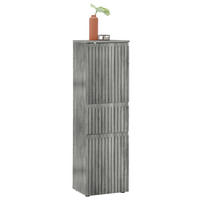 MIDISCHRANK 40/136/31 cm  - Eiche grau/Schwarz, MODERN, Holzwerkstoff/Kunststoff (40/136/31cm) - MID.YOU