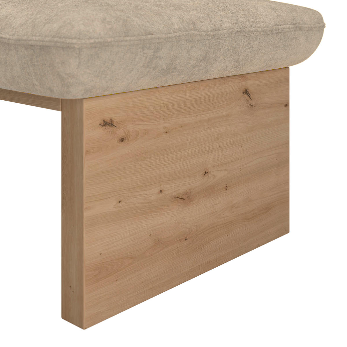 ECKBANK 170/212 cm Webstoff Eiche Sperrholz   - Eichefarben, KONVENTIONELL, Holz/Textil (170/212cm) - James Wood