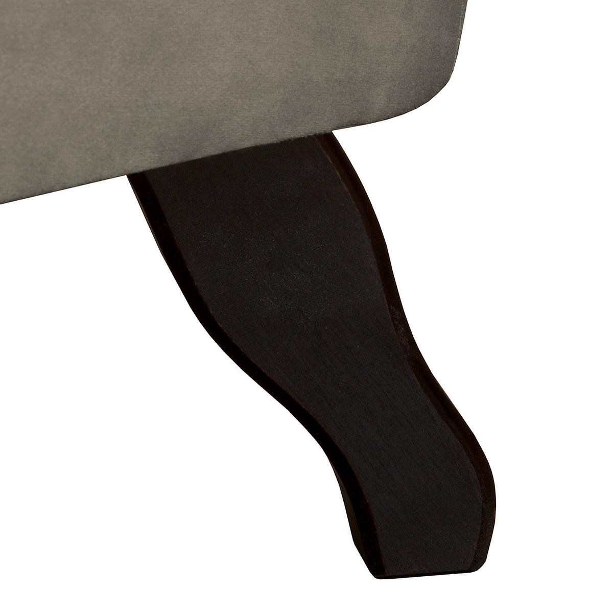 SESSEL in Velours Taupe  - Taupe, Design, Holz/Textil (110/82/90cm) - P & B