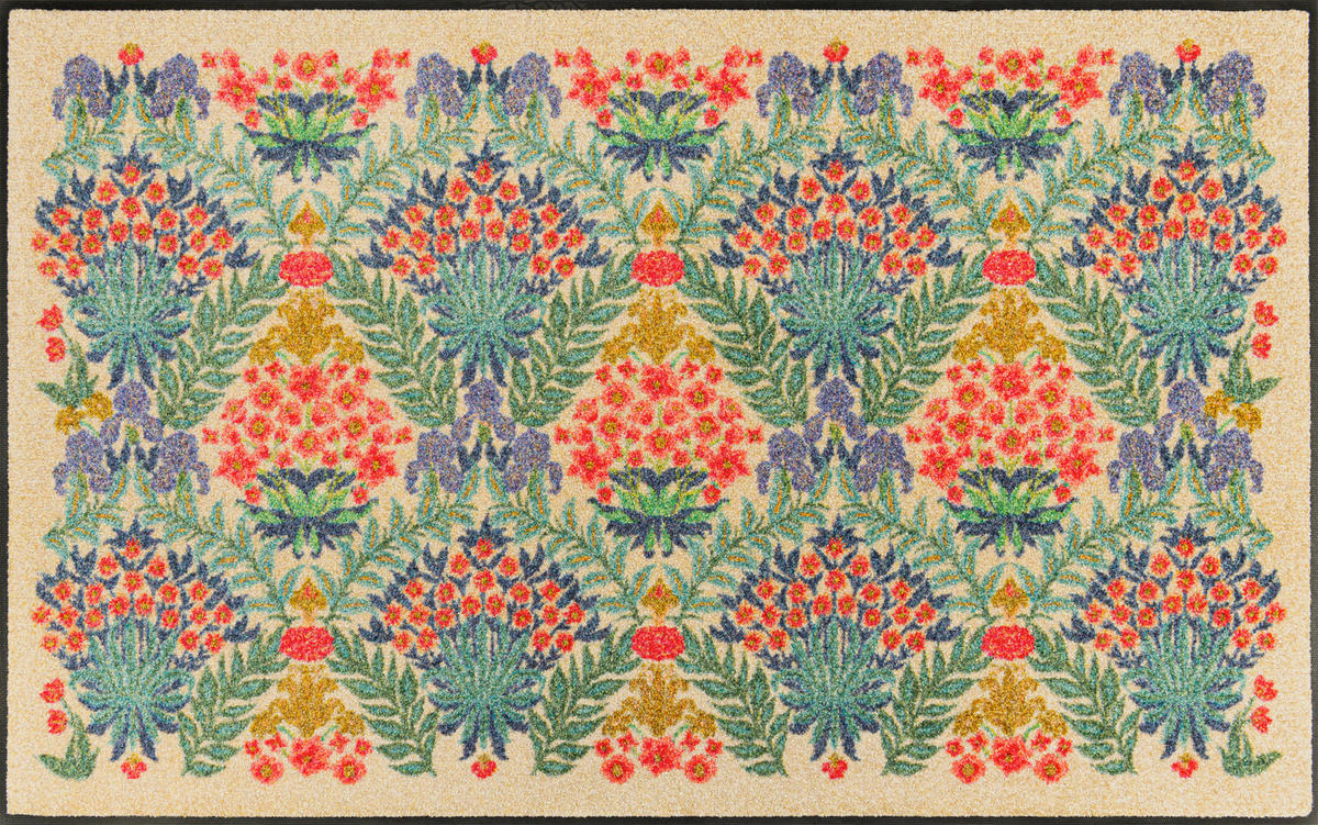 FUßMATTE 75/120 cm Flower Bouquet Daylight  - Multicolor, LIFESTYLE, Kunststoff/Textil (75/120cm) - wash+dry