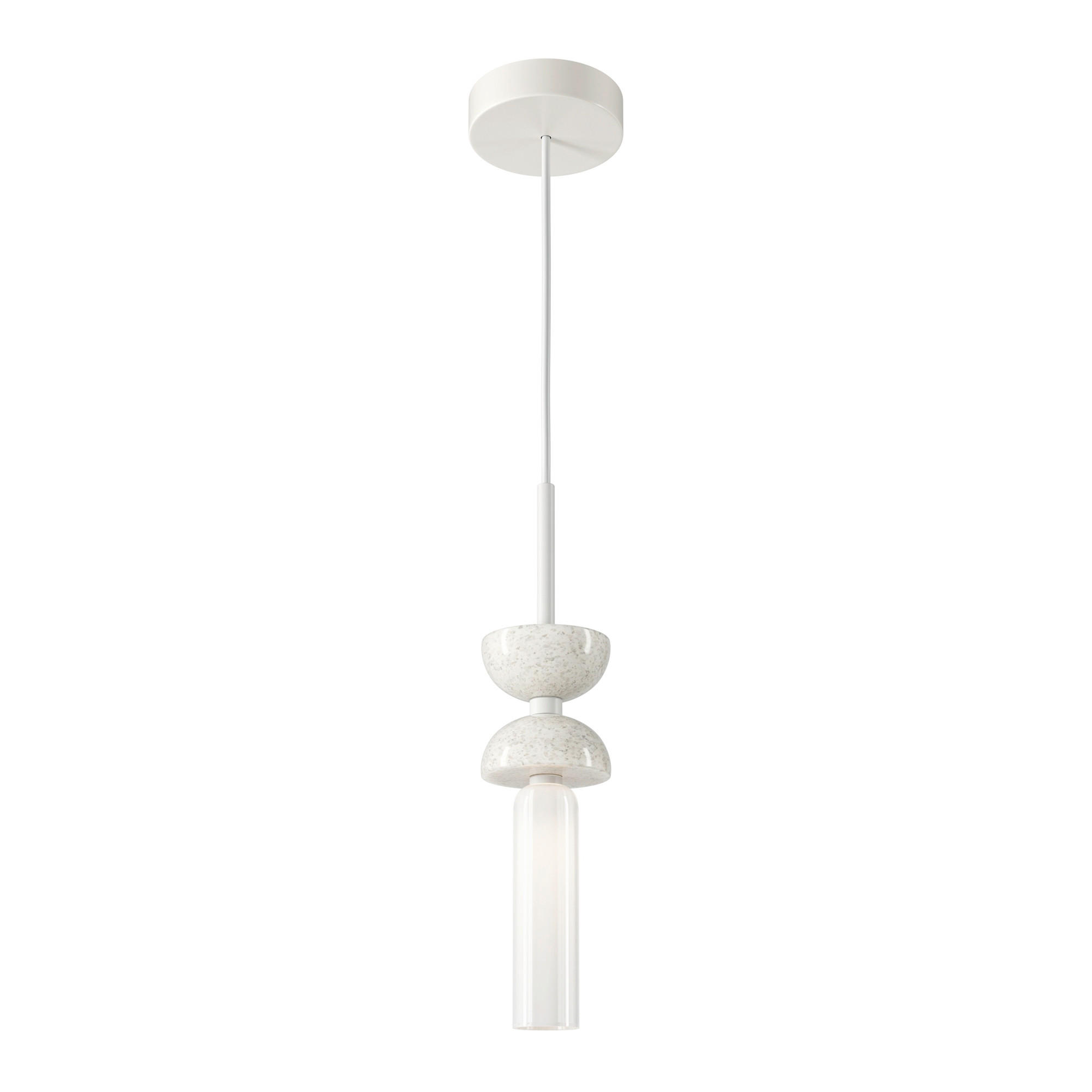 PENDELLAMPA Kyoto 10/336.5 cm  - vit, Design, metall/sten (10/336.5cm) - MAYTONI