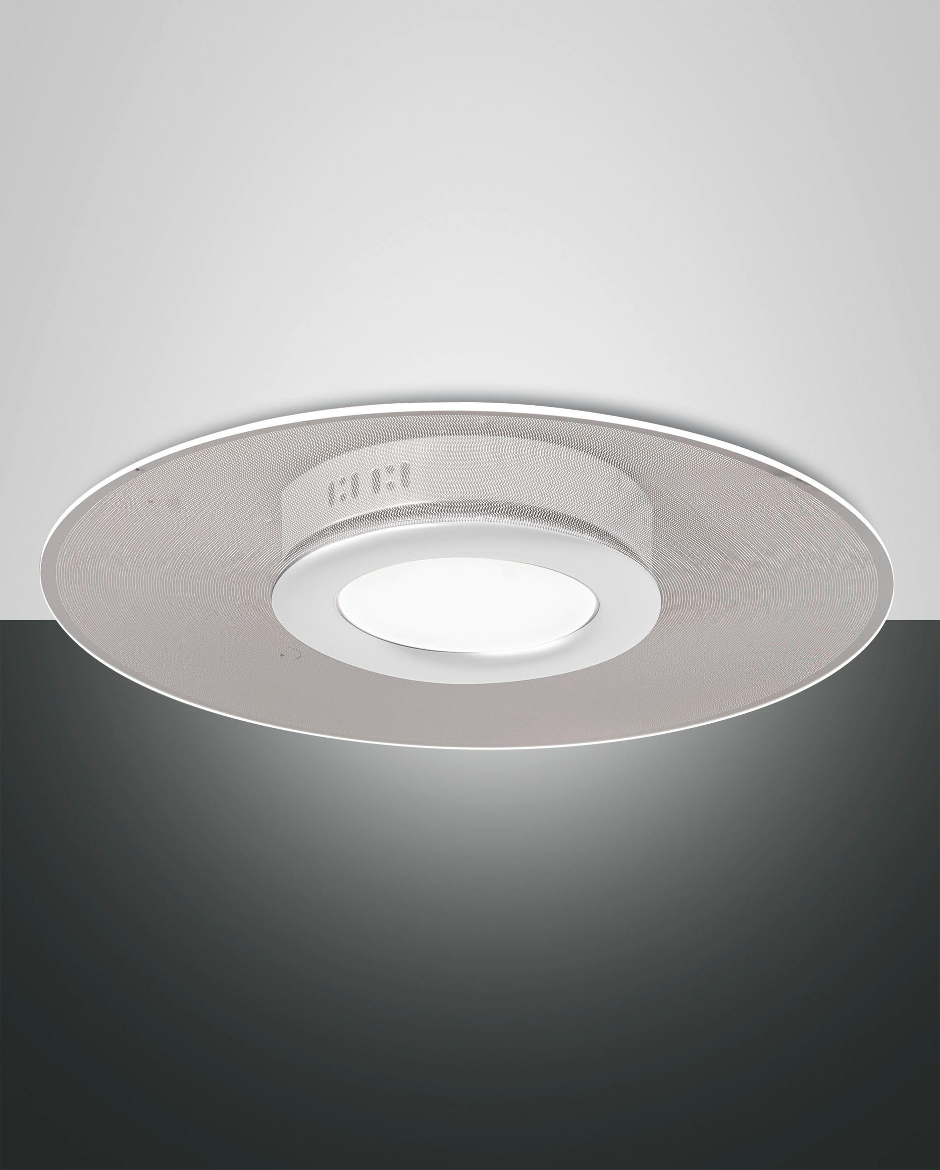 LED-DECKENLEUCHTE Angelica 50/7 cm   - Transparent/Weiß, Basics, Kunststoff/Metall (50/7cm)