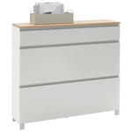 SCHUHSCHRANK Dieter Knoll  in 120/108/31 cm  - Eichefarben/Silberfarben, Design, Holz/Holzwerkstoff (120/108/31cm) - Dieter Knoll