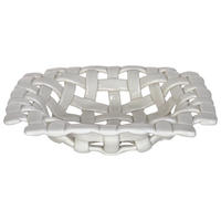 OKRASNA SKLEDA     21/21/3 cm         - bela, Design, keramika (21/21/3cm) - Ambia Home