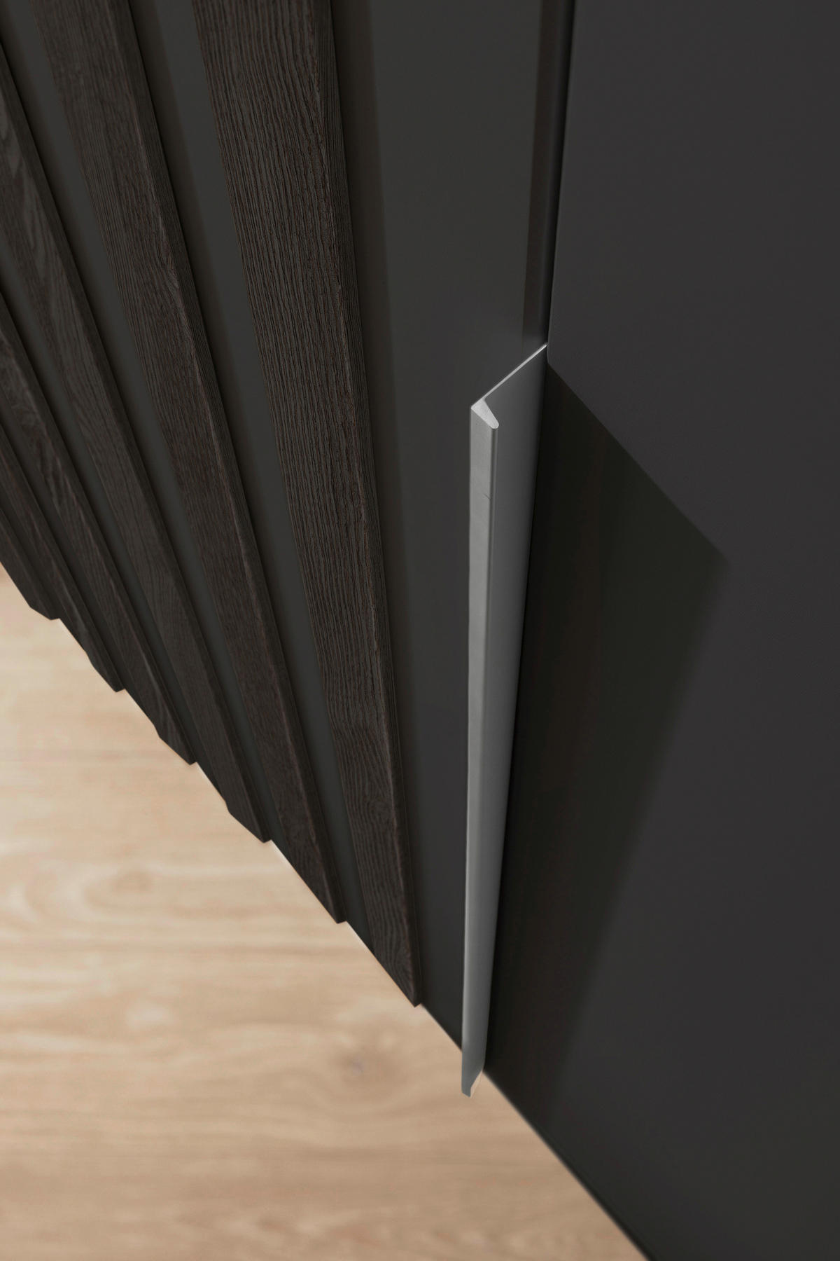 DREHTÜRENSCHRANK 181/210/54 cm 4-türig Grau  - Alufarben/Grau, MODERN, Holzwerkstoff/Metall (181/210/54cm) - Rauch Möbel