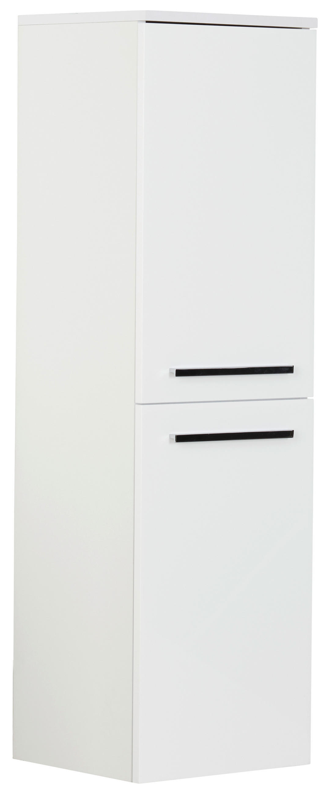 SREDNJE VISOKA OMARA 35/120/33 cm  - barve kroma/bela, Konvencionalno, kovina/leseni material (35/120/33cm) - Ti'me