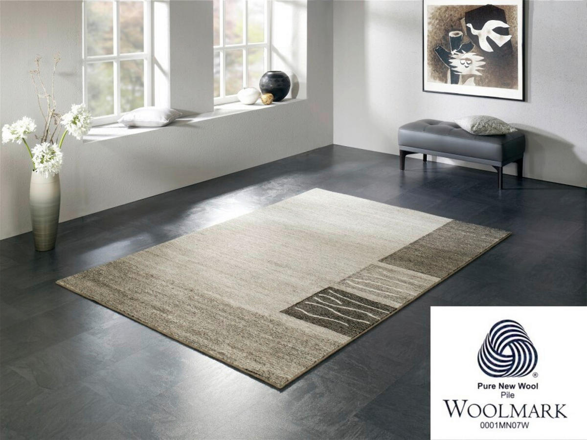 WEBTEPPICH 65/130 cm Natura Wool Corner Naturfarben  - Naturfarben, KONVENTIONELL, Textil (65/130cm) - Novel