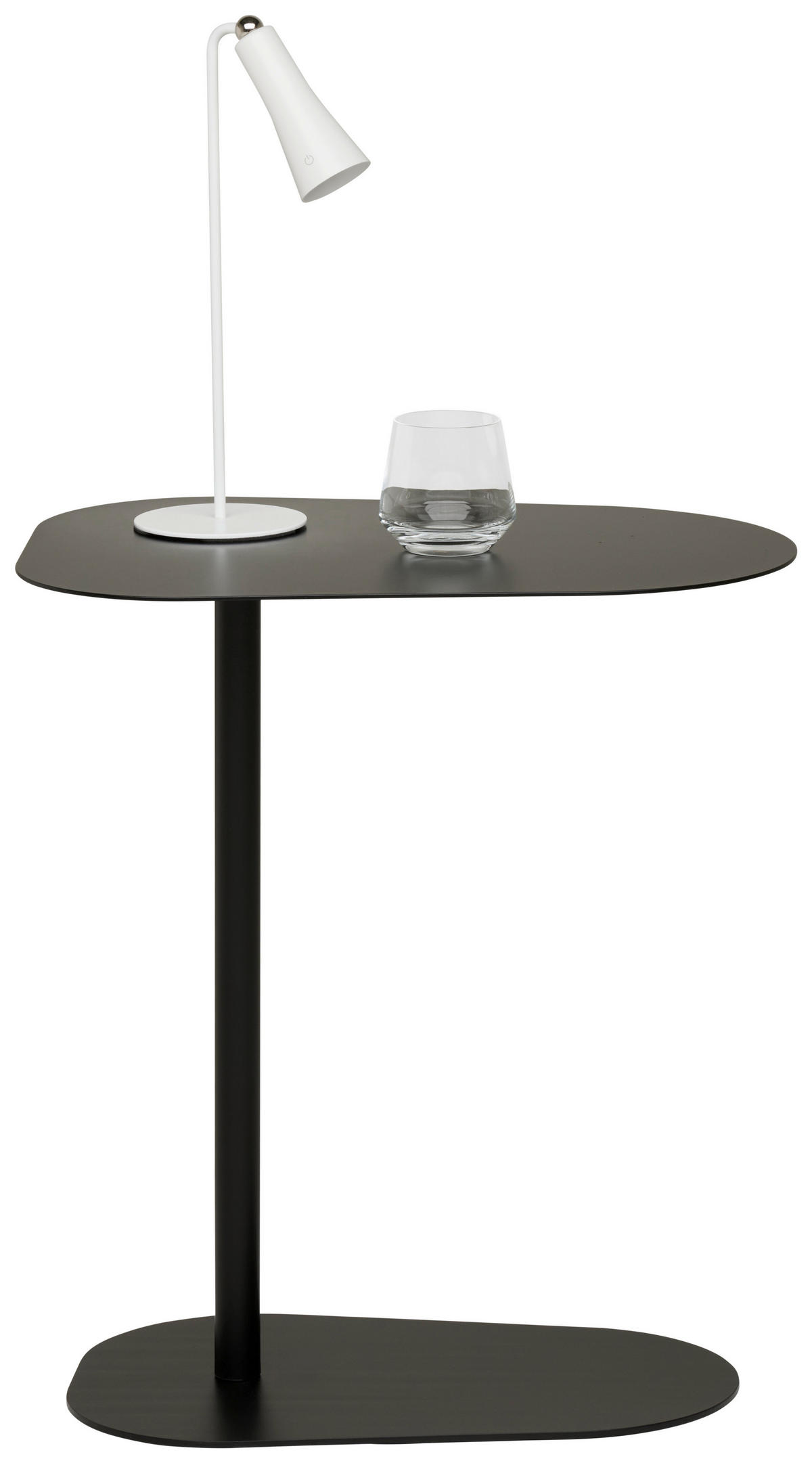 BEISTELLTISCH Metall 53/38/60 cm  - Schwarz, Basics, Metall (53/38/60cm) - Novel