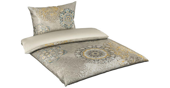 WENDEBETTWÄSCHE Raphael Satin 140/200 cm - Grau, KONVENTIONELL, Textil (140/200cm) - Novel