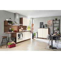 KÜCHENLEERBLOCK  295/120 cm  in Nussbaumfarben  - Nussbaumfarben/Weiß, KONVENTIONELL, Holzwerkstoff (295/120cm) - Welnova