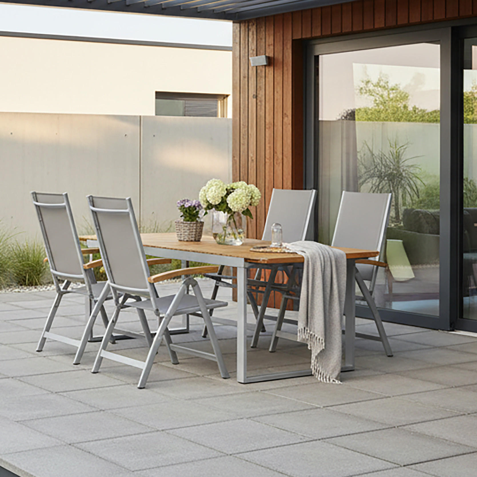 Gardenson ZAHRADNÍ SESTAVA dřevo, kov, textil