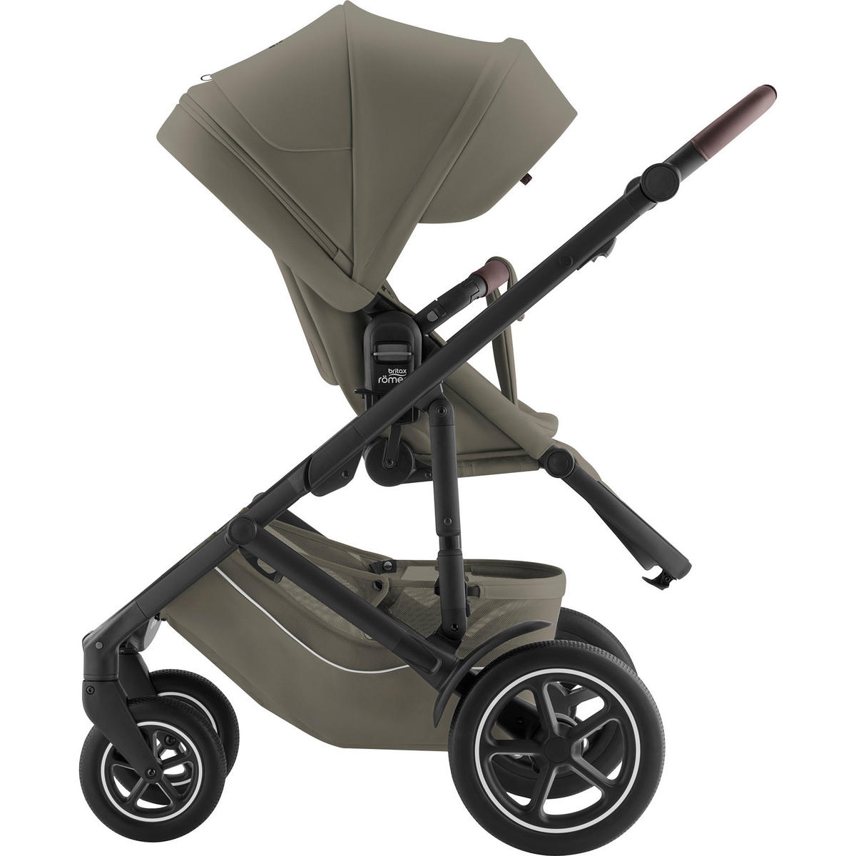 KINDERWAGENSET Smile 5Z Set  - Olivgrün/Grau, Basics, Textil/Metall (57/112/97,7cm) - Britax Römer