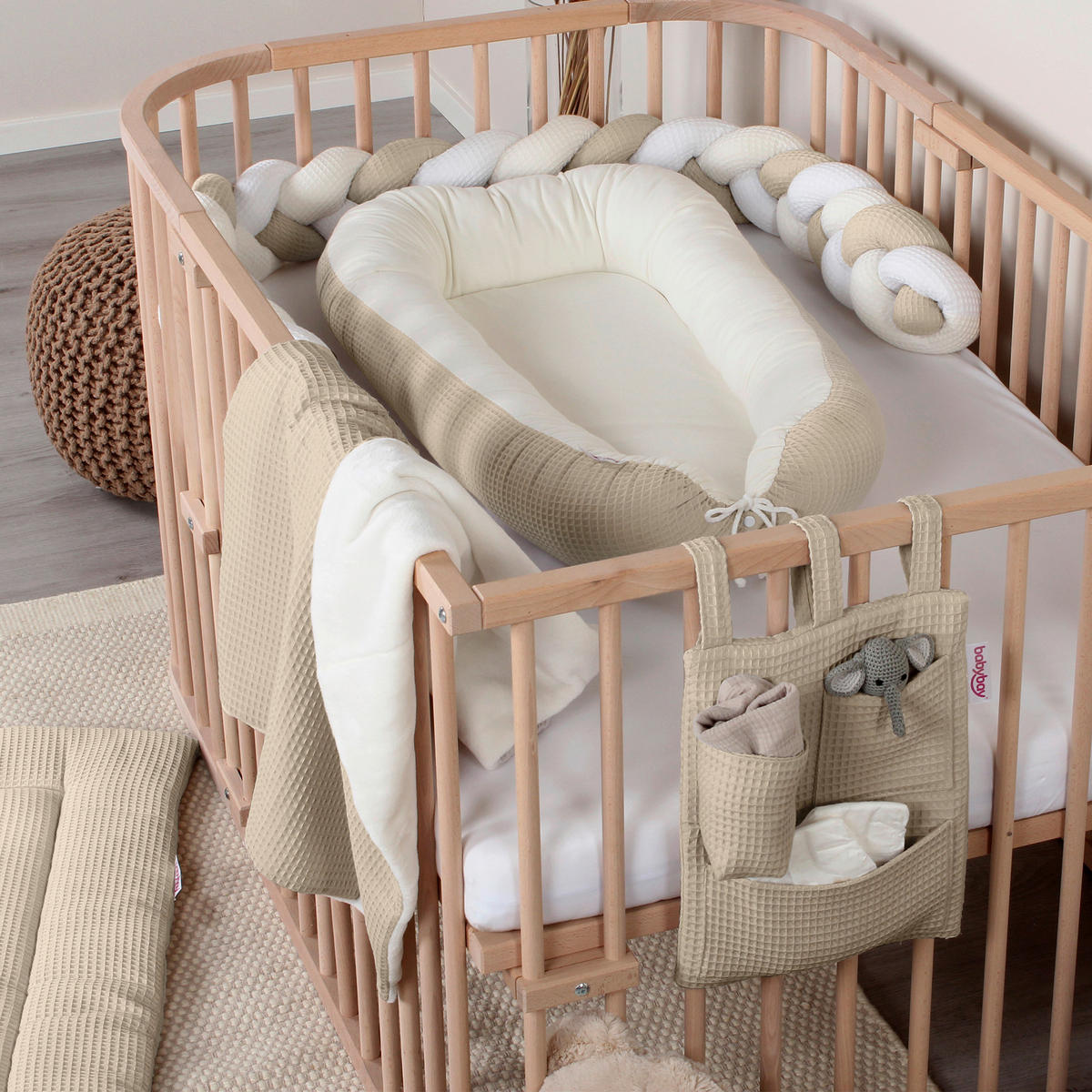 KRABBELDECKE  - Basics, Textil (120/120/3cm) - Babybay