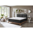 BOXSPRINGBETT 180/200 cm  in Anthrazit  - Eichefarben/Anthrazit, KONVENTIONELL, Holz/Textil (180/200cm) - Carryhome