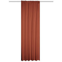 WÄRMESCHUTZVORHANG Verdunkelung  - Terracotta, Basics, Textil (135/245cm)
