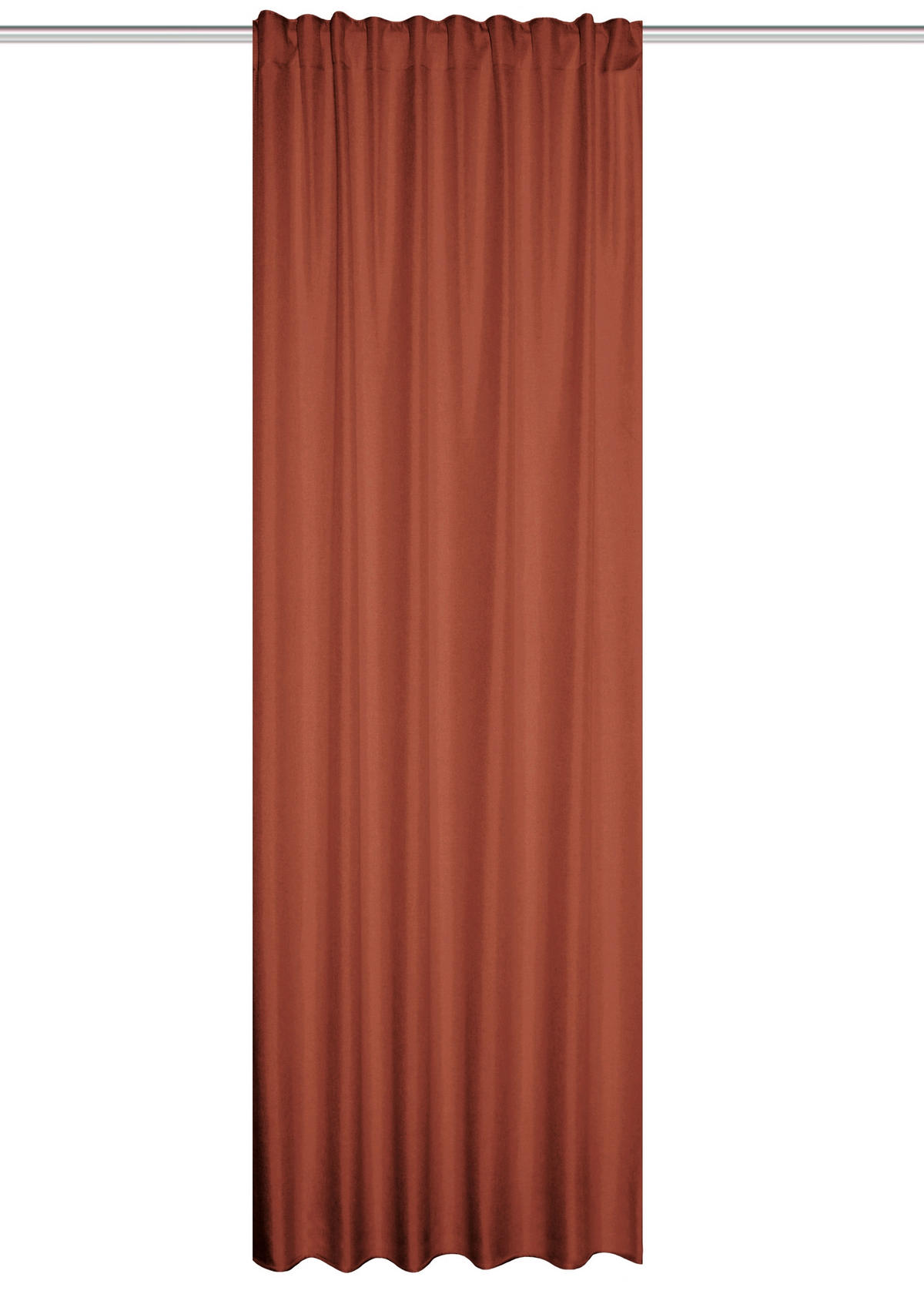WÄRMESCHUTZVORHANG Verdunkelung  - Terracotta, Basics, Textil (135/245cm)