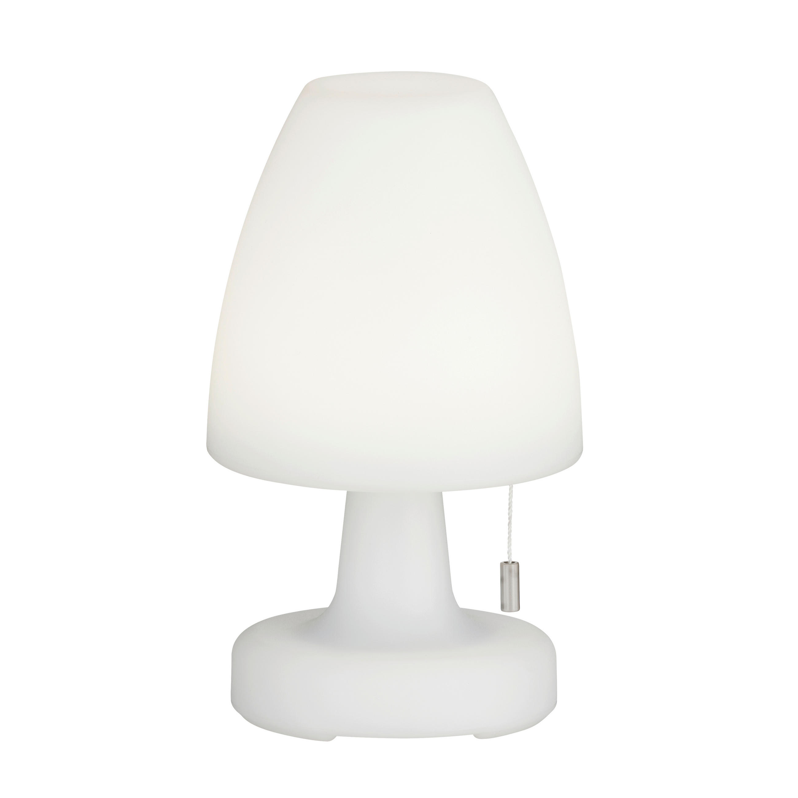 AKKU-TISCHLEUCHTE Termoli 15/25 cm  - Weiß, KONVENTIONELL, Kunststoff (15/25cm) - Schöner Wohnen