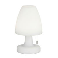 AKKU-TISCHLEUCHTE Termoli 15/25 cm   - Weiß, KONVENTIONELL, Kunststoff (15/25cm)