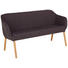 SITZBANK in Holz, Textil Anthrazit, Eichefarben - Eichefarben/Anthrazit, Design, Holz/Textil (160/82/62cm) - Carryhome SITZBANK in Holz, Textil Anthrazit, Eichefarben - Eichefarben/Anthrazit, Design, Holz/Textil (160/82/62cm) - Carryhome