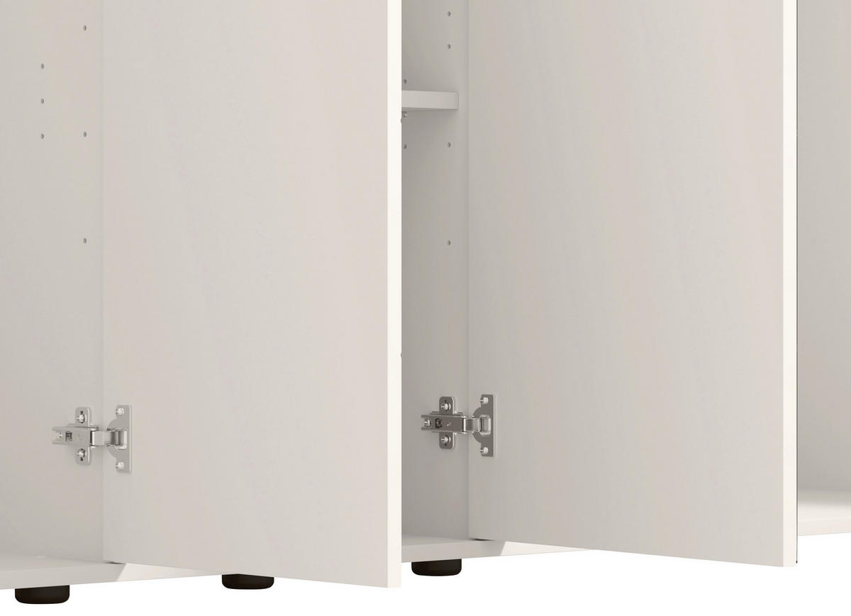 DREHTÜRENSCHRANK  in Kaschmir  - Kaschmir/Schwarz, Basics, Holzwerkstoff/Kunststoff (224,5/210,5/56cm) - MID.YOU