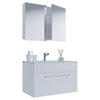 BADEZIMMER 3-teilig  in 60 cm  - Alufarben/Weiß, MODERN, Keramik/Holzwerkstoff (60cm) - MID.YOU