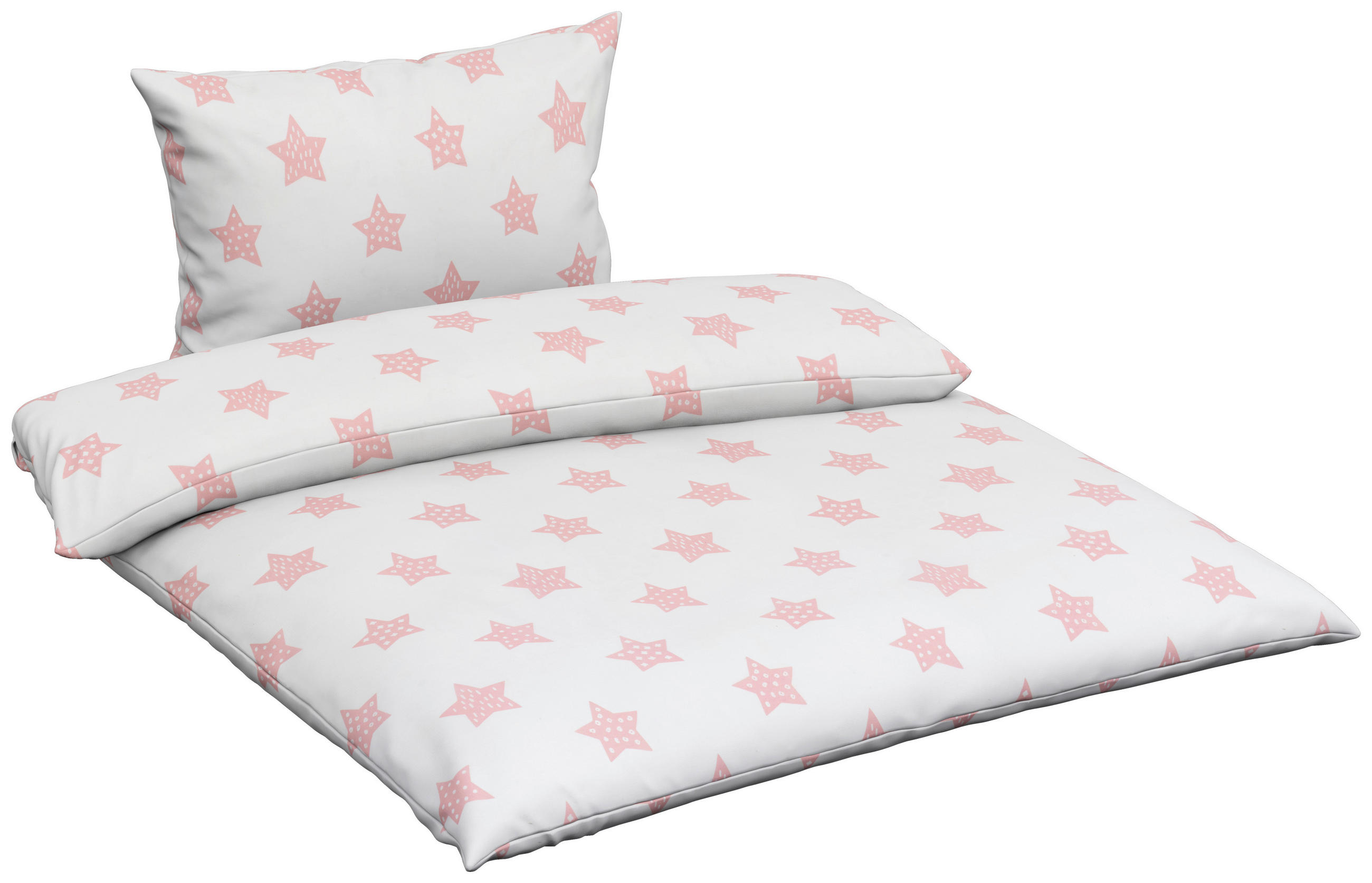 POVLEČENÍ PRO MIMINKO 100/135 cm - bílá/růžová, Basics, textil (100/135cm) - My Baby Lou