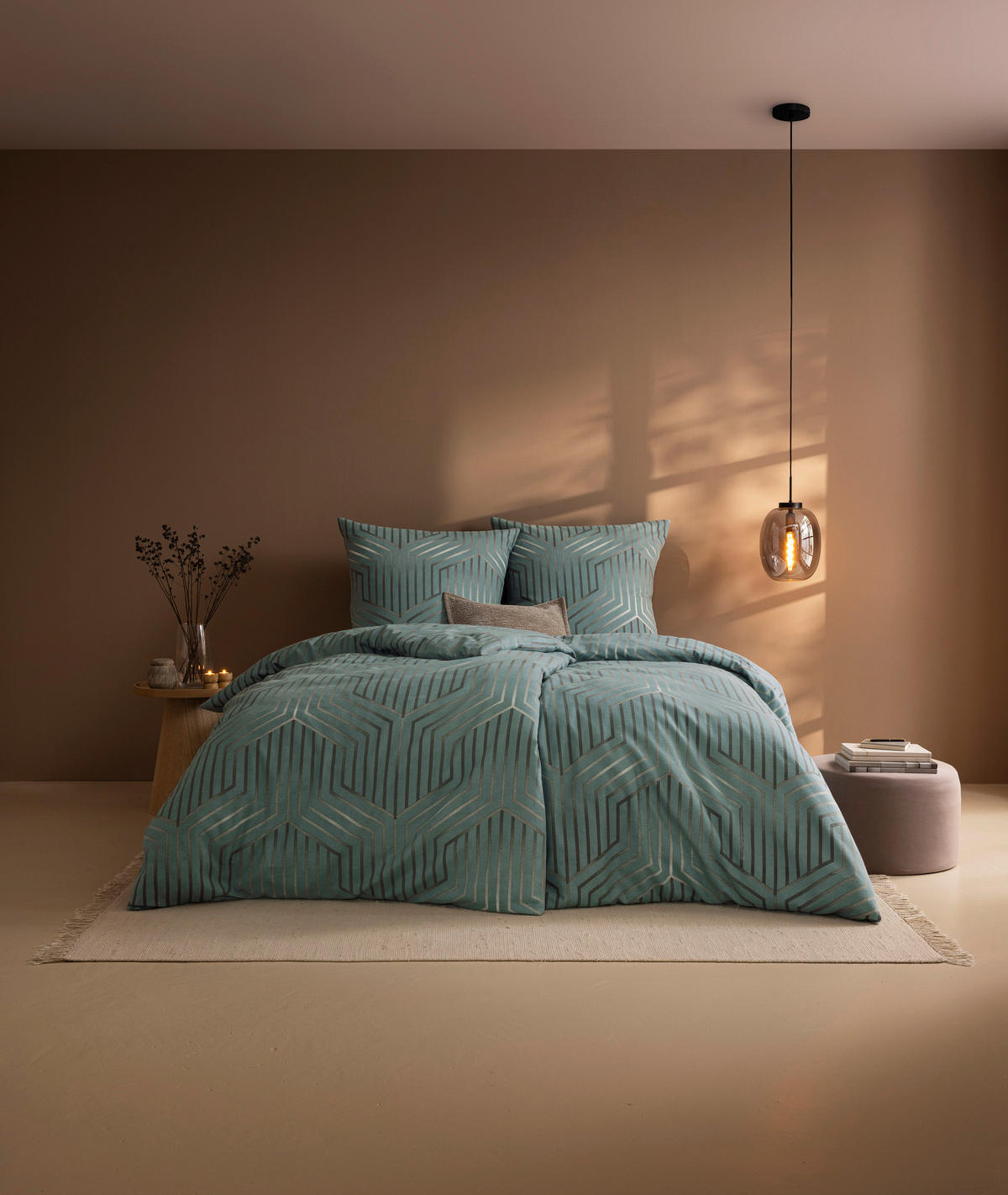 BETTWÄSCHE Atelier Flanell 155/220 cm  - Hellblau, Design, Textil (155/220cm) - Estella