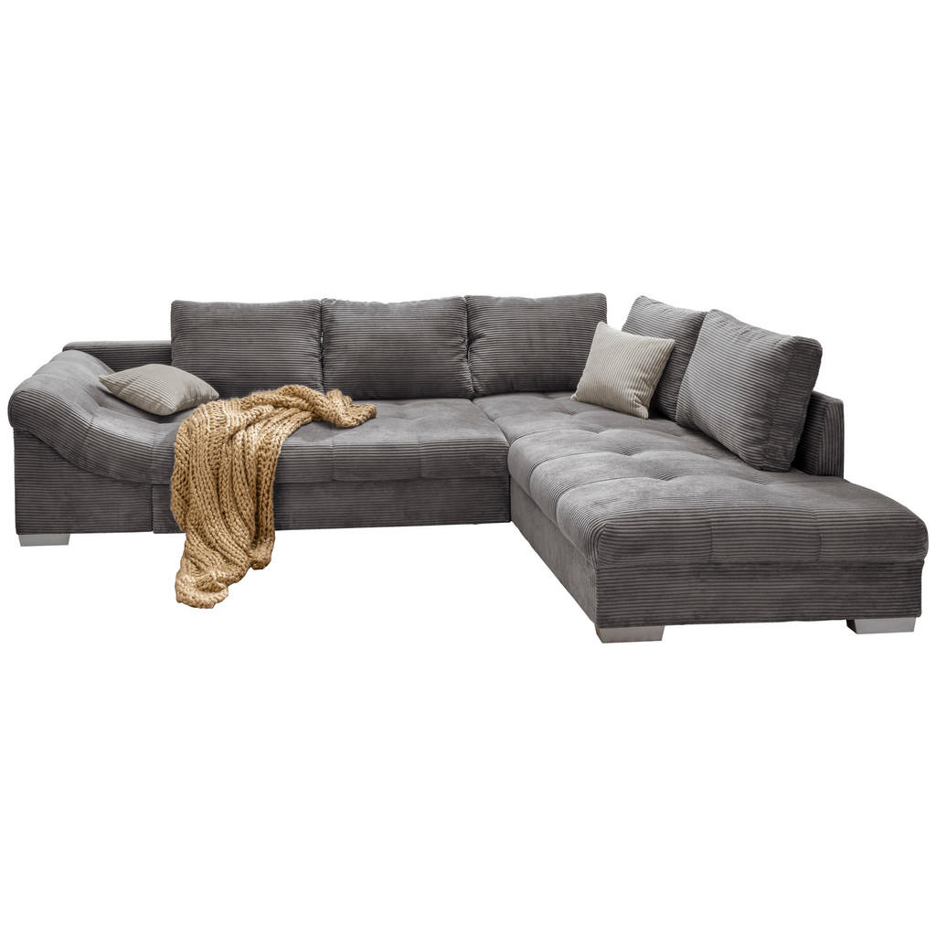 MID.YOU ROHOVÁ SEDAČKA, textil, šedá