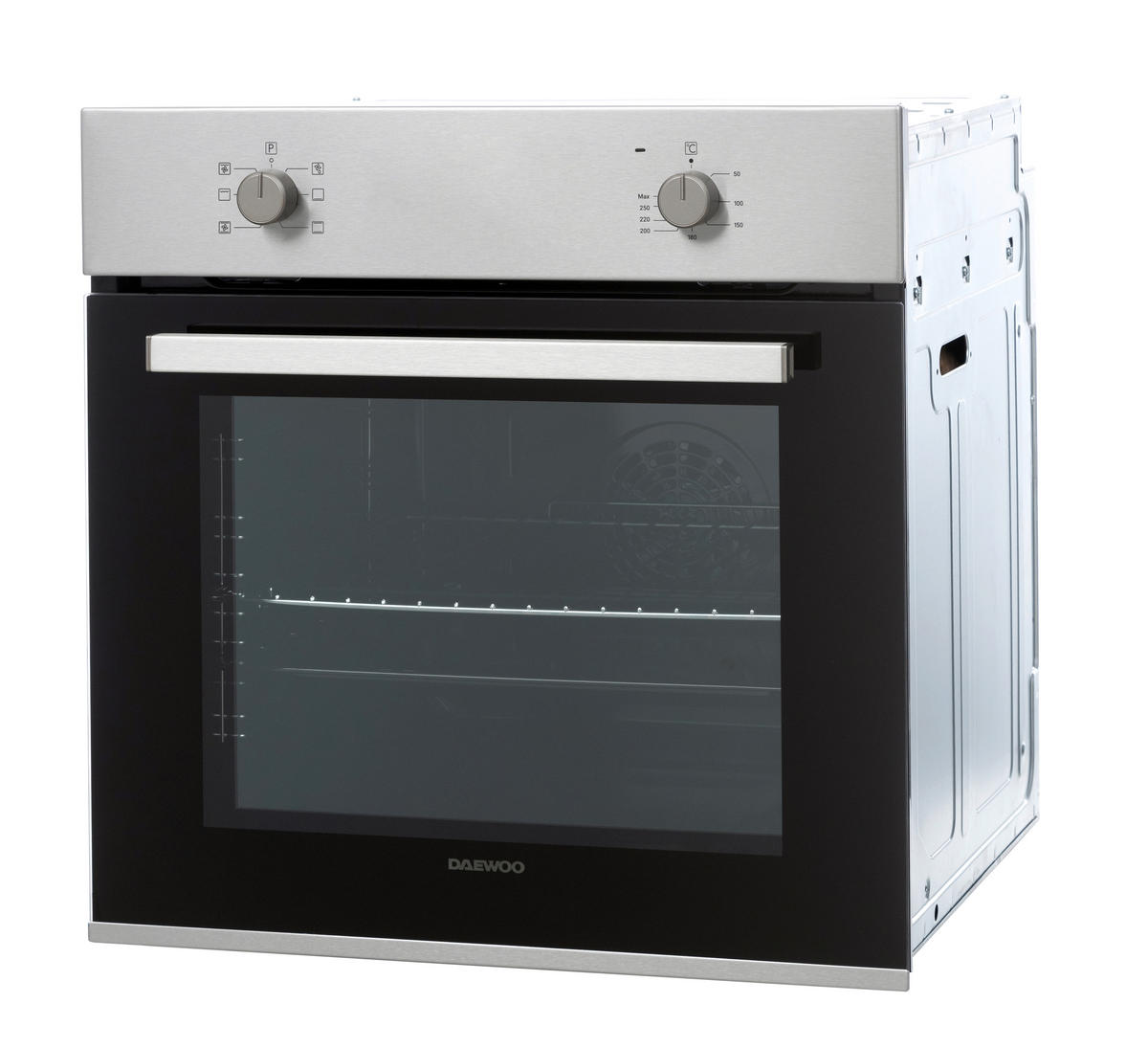 EINBAUBACKOFEN  - Grau, Basics, Glas/Metall (59.5/59.5/57.5cm) - Daewoo