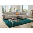 ECKSOFA in Webstoff Beige  297/216 cm  - Beige/Schwarz, Design, Holz/Textil (297/216cm) - Xora