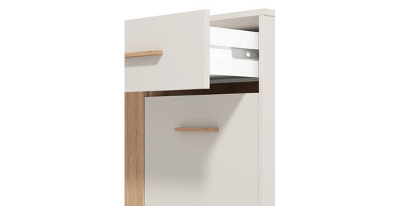 GARDEROBE 5-teilig  in 220/192,5/40 cm  - Kaschmir/Eiche Artisan, Basics, Glas/Holzwerkstoff (220/192,5/40cm) - Carryhome