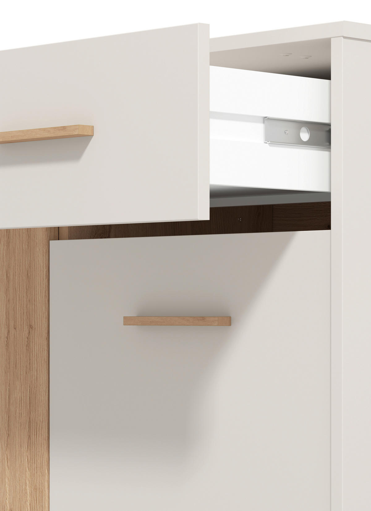 GARDEROBE 5-teilig  in 220/192,5/40 cm  - Kaschmir/Eiche Artisan, Basics, Glas/Holzwerkstoff (220/192,5/40cm) - Carryhome