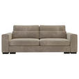 SCHLAFSOFA in Flachgewebe Beige  - Beige/Schwarz, KONVENTIONELL, Kunststoff/Textil (236/78/114cm) - Carryhome