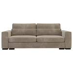 SCHLAFSOFA in Flachgewebe Beige  - Beige/Schwarz, KONVENTIONELL, Kunststoff/Textil (236/78/114cm) - Carryhome