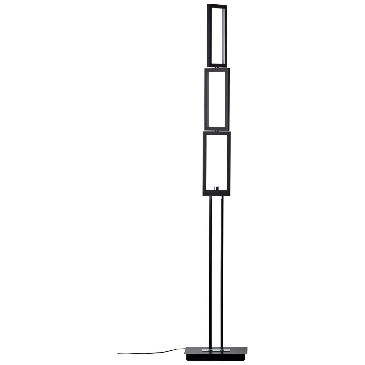 LED-STEHLEUCHTE - Schwarz, Design, Kunststoff/Metall (27/15/150cm) - Brilliant